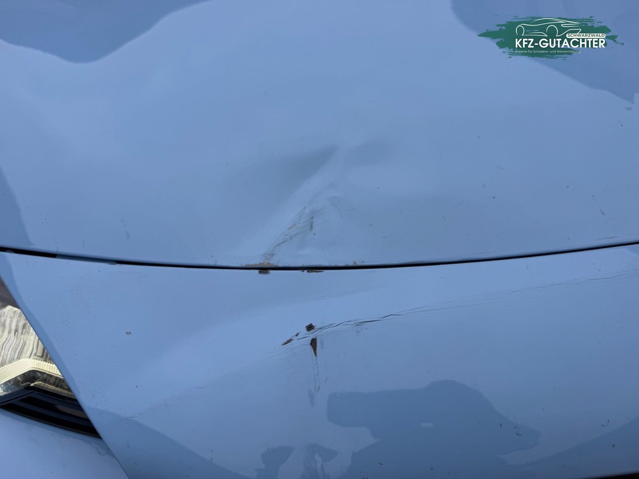 Schadensbeitrag BMW M2: Delle mit Lackschäden in der Motorhaube